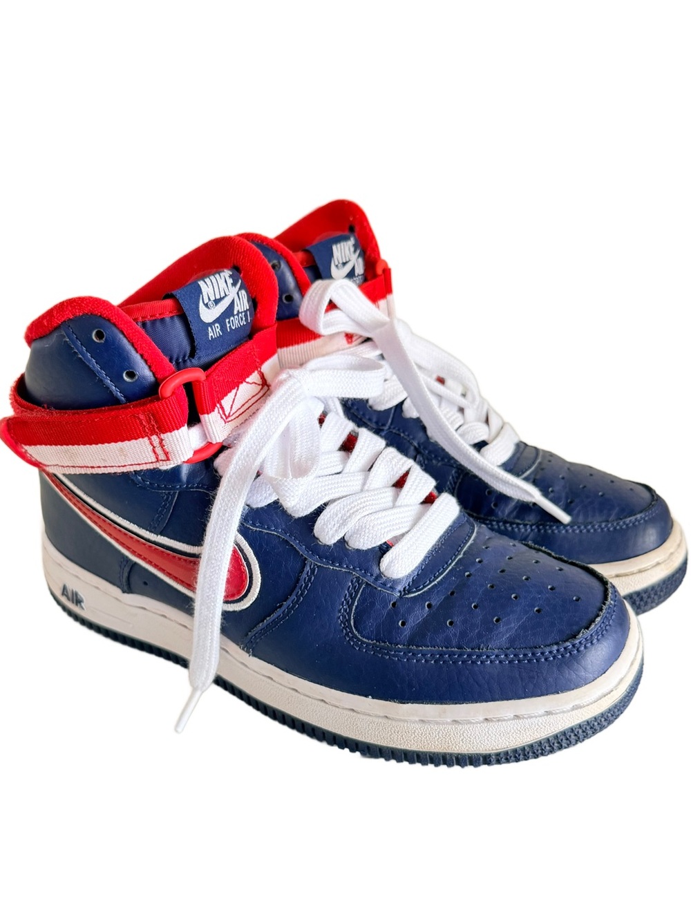 Nike Air Force 1 High LV8 Sport GS Wizards Dream Team Size 4Y Cleaned New Laces